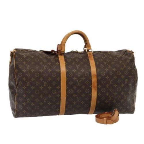 Pre-owned Canvas handbags Louis Vuitton Vintage , Brown , Dames