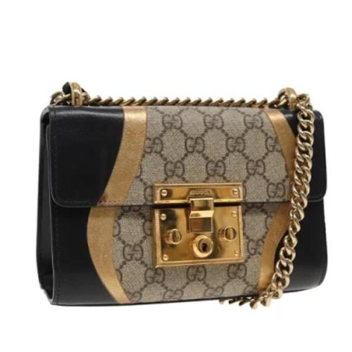 Pre-owned Leather gucci-bags Gucci Vintage , Beige , Dames