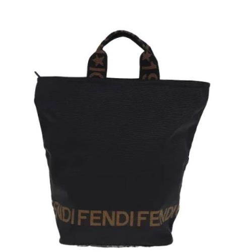 Pre-owned Canvas totes Fendi Vintage , Black , Dames