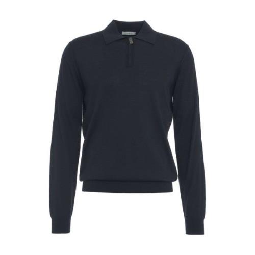 Blauwe T-shirts Polos Aw24 Paolo Pecora , Blue , Heren