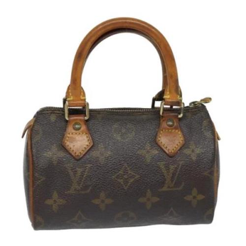 Pre-owned Canvas handbags Louis Vuitton Vintage , Brown , Dames