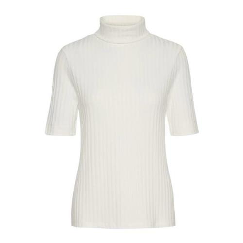 Rollneck Blouse Top Sneeuwwit My Essential Wardrobe , White , Dames