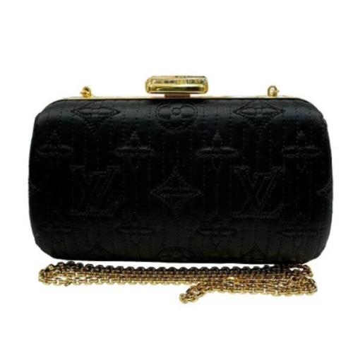 Pre-owned Canvas clutches Louis Vuitton Vintage , Black , Dames