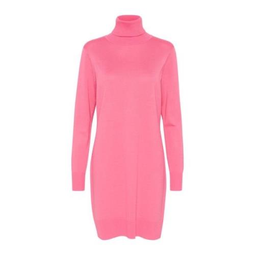 Chateau Rose Rollneck Jurk Saint Tropez , Pink , Dames