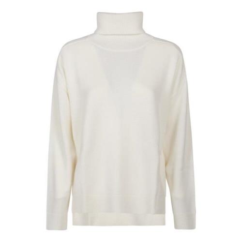 Comfortabele Turtle Neck Sweater P.a.r.o.s.h. , Beige , Dames