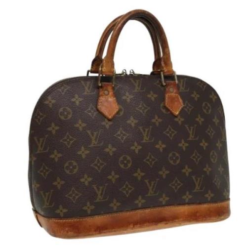 Pre-owned Canvas handbags Louis Vuitton Vintage , Brown , Dames