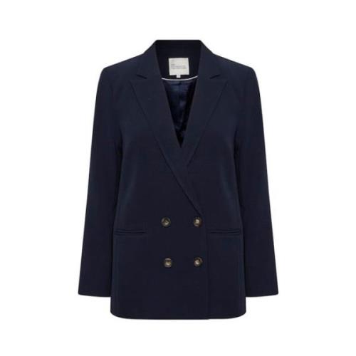 Baritone Blue Tailored Blazer My Essential Wardrobe , Blue , Dames