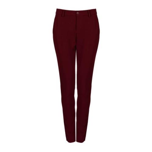 Slim Fit Elegante Broek Liu Jo , Red , Dames