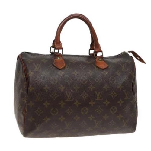 Pre-owned Canvas handbags Louis Vuitton Vintage , Brown , Dames