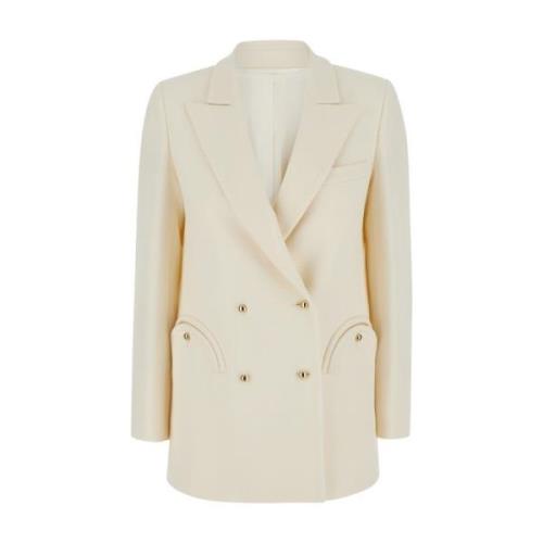 Witte Everyday Blazer Jas Blazé Milano , White , Dames