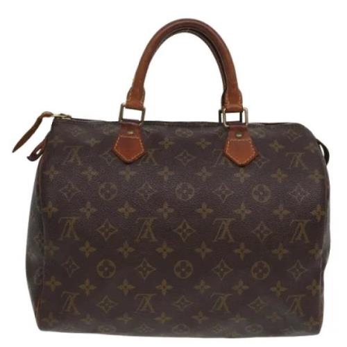 Pre-owned Canvas handbags Louis Vuitton Vintage , Brown , Dames