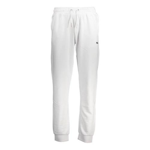 Sportieve elastische taille sweatpants met borduurwerk Fila , White , ...