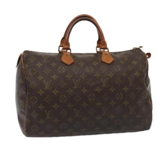 Pre-owned Canvas handbags Louis Vuitton Vintage , Brown , Dames