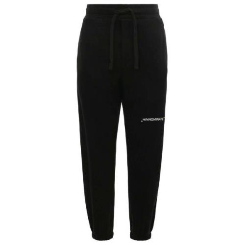 Zwarte Katoenen Jeans Sweatpants Hinnominate , Black , Heren