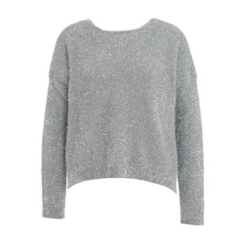 Zilveren Gebreide Kleding Aw24 Semicouture , Gray , Dames