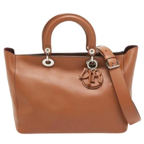 Pre-owned Leather totes Dior Vintage , Brown , Dames