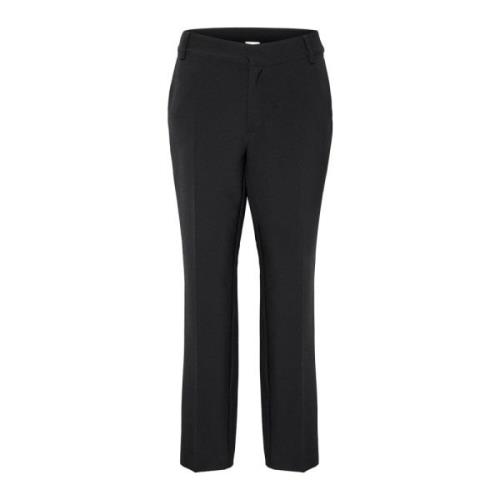 Getailleerde Straight Pant Zwart My Essential Wardrobe , Black , Dames