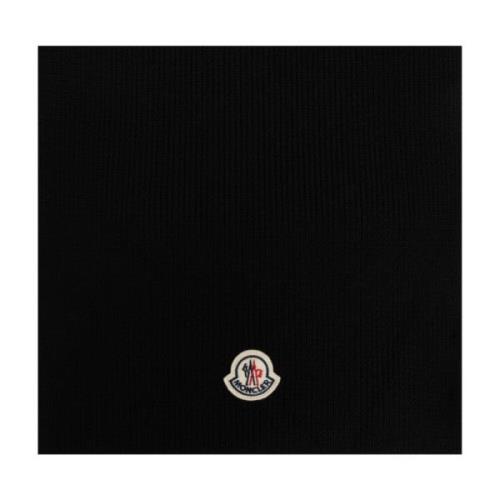 Wollen sjaal Moncler , Black , Heren