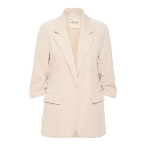 Ancient Scroll Blazer Jas Cream , Beige , Dames