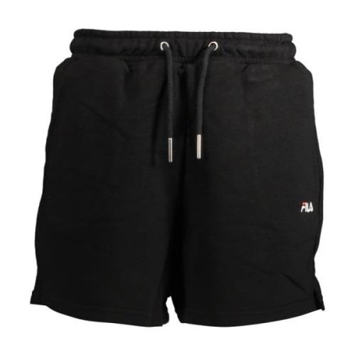 Zwarte shorts met elastische taille Fila , Black , Dames