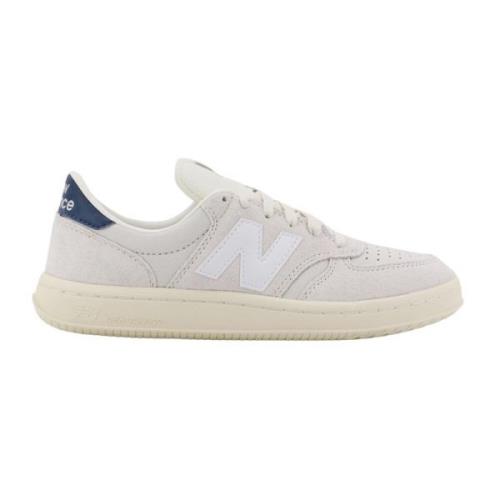 Suede Leren Sneakers Veters Monogram New Balance , Beige , Heren