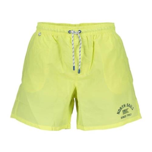 Gele Heren Zwemboxershorts North Sails , Yellow , Heren