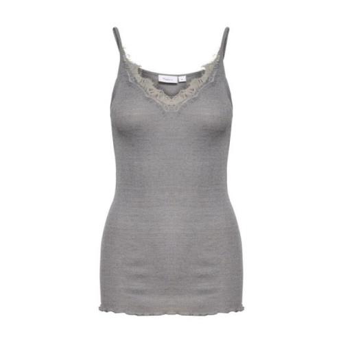 Mayasz Strap Top Mist Grey Melange Saint Tropez , Gray , Dames