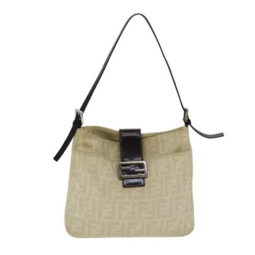 Pre-owned Canvas fendi-bags Fendi Vintage , Beige , Dames