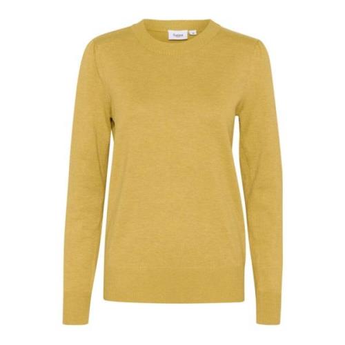 Goud Melange Pullover Trui Saint Tropez , Yellow , Dames