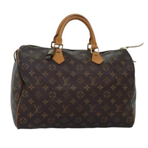 Pre-owned Canvas handbags Louis Vuitton Vintage , Brown , Dames