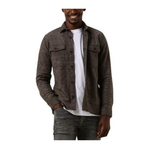 Heren Overshirt Bruin Genti , Brown , Heren