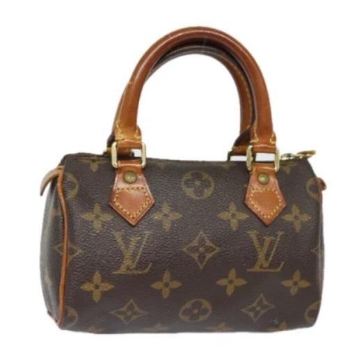 Pre-owned Canvas handbags Louis Vuitton Vintage , Brown , Dames