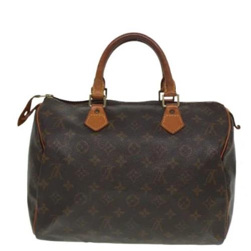 Pre-owned Canvas handbags Louis Vuitton Vintage , Brown , Dames