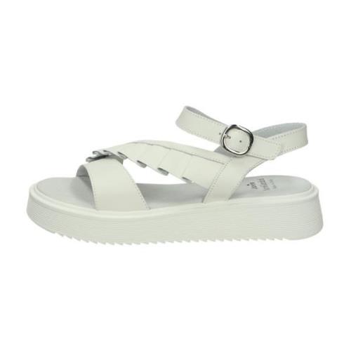 Wig Sandalen Nerogiardini , White , Dames