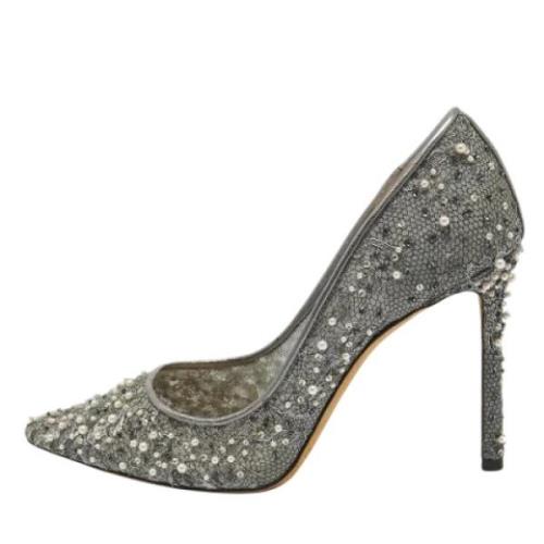 Pre-owned Lace heels Jimmy Choo Pre-owned , Gray , Dames