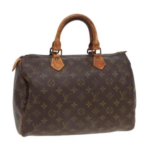 Pre-owned Canvas handbags Louis Vuitton Vintage , Brown , Dames