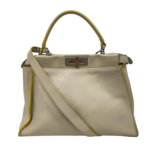 Pre-owned Leather fendi-bags Fendi Vintage , Gray , Dames