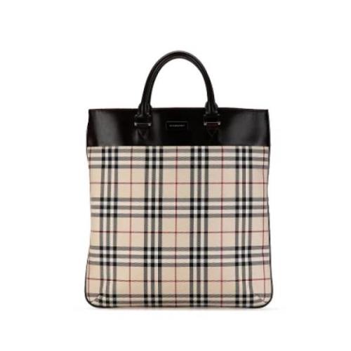 Pre-owned Canvas totes Burberry Vintage , Beige , Dames