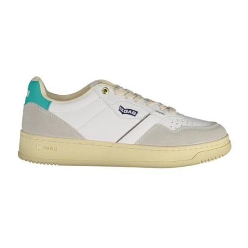 Sportieve Veterschoenen Wit Contrast Logo GAS , White , Dames