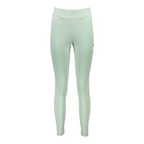 Groene Geborduurde Leggings met Elastische Taille Fila , Green , Dames