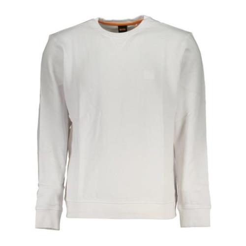 Witte Hoodie met Logo Print Hugo Boss , White , Heren