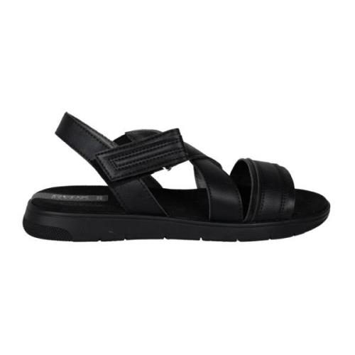 Sandalen met Ronde Neus Geox , Black , Dames