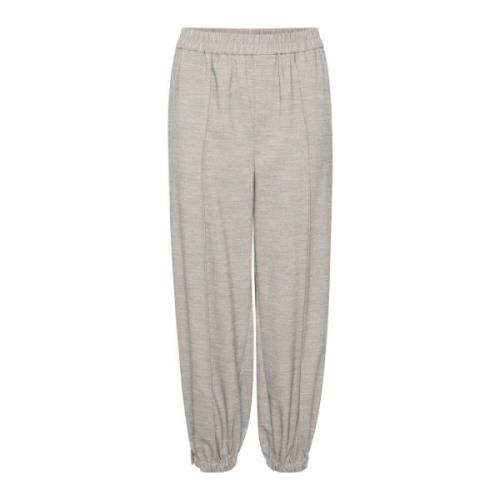 Relaxed Fit Track Pants Granite Melange InWear , Gray , Dames