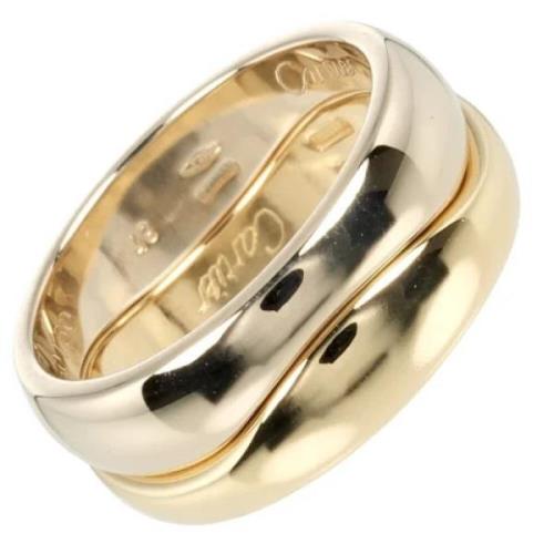 Pre-owned Metal rings Cartier Vintage , Yellow , Dames