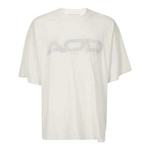 Katoenen Logo T-shirt An Other Date , White , Heren