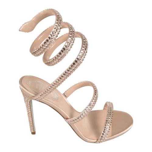 Elegante Sandalen voor Vrouwen René Caovilla , Beige , Dames