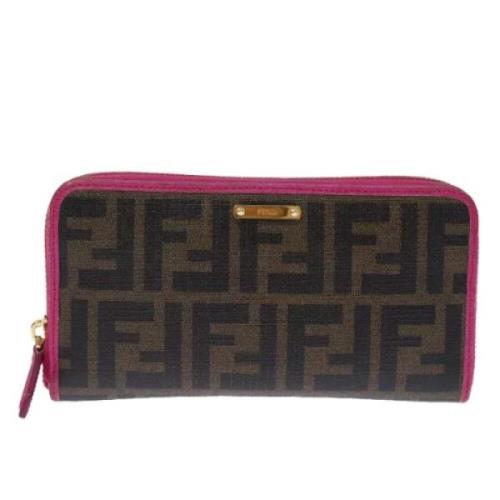 Pre-owned Canvas wallets Fendi Vintage , Brown , Dames