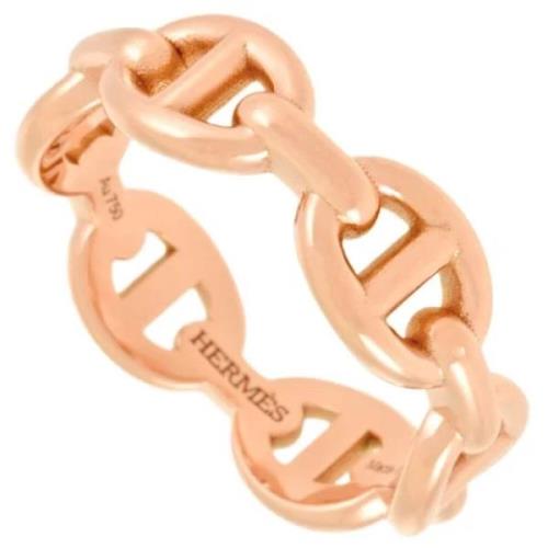 Pre-owned Rose Gold rings Hermès Vintage , Yellow , Unisex