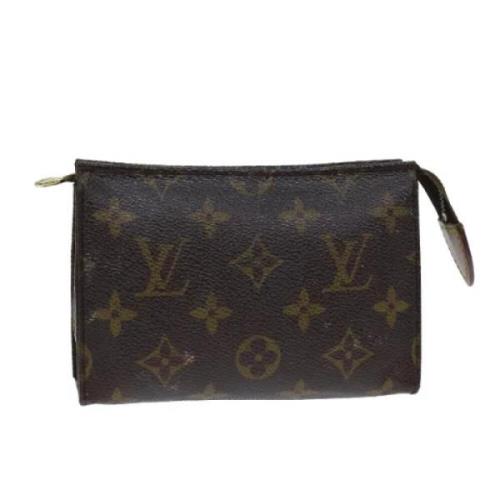 Pre-owned Canvas pouches Louis Vuitton Vintage , Brown , Dames