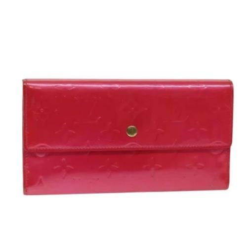 Pre-owned Leather wallets Louis Vuitton Vintage , Pink , Dames